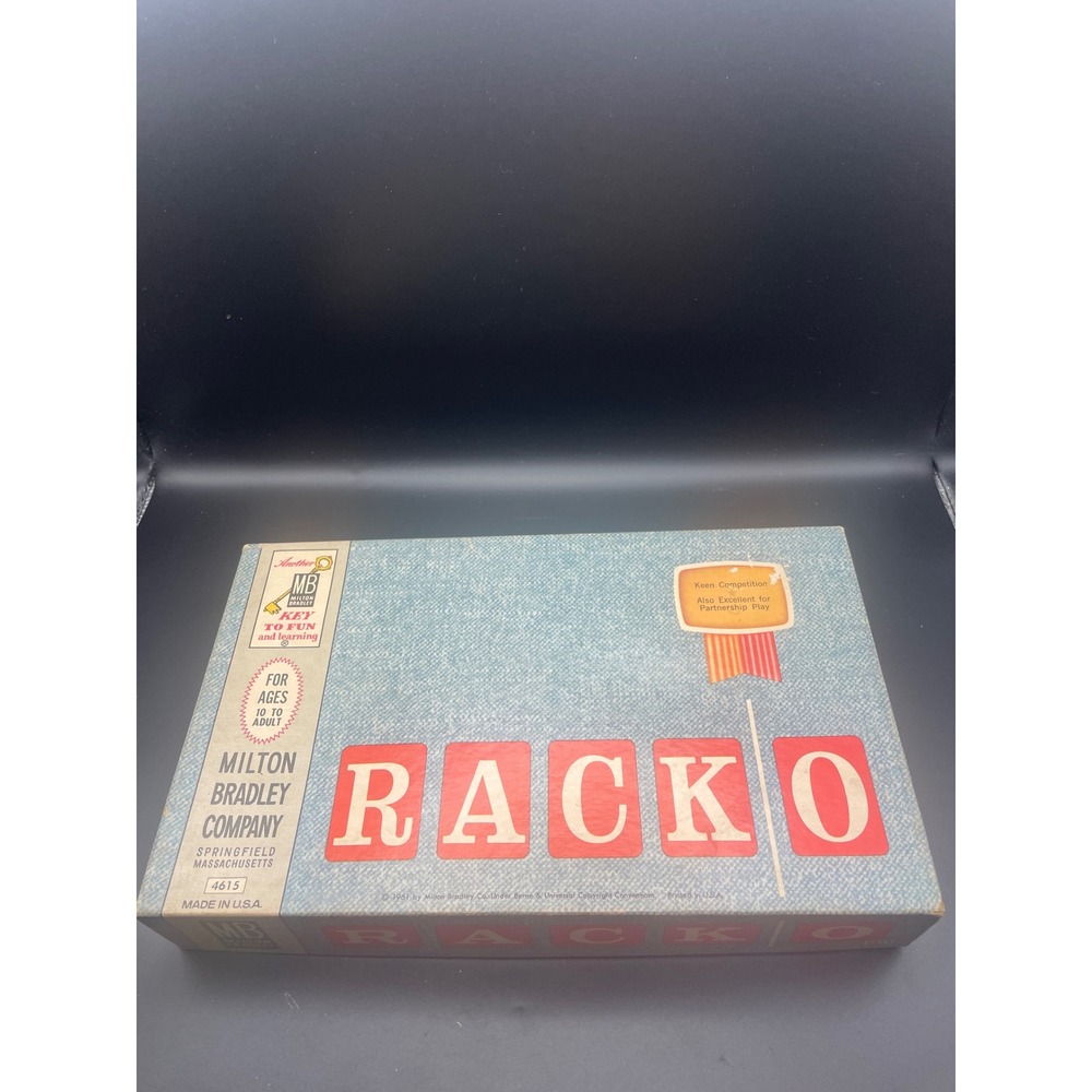Vintage 1961 Rack-O Card Game Milton Bradley 4615 Retro Family Game Complete